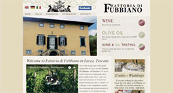 Desktop Screenshot of fattoriadifubbiano.it